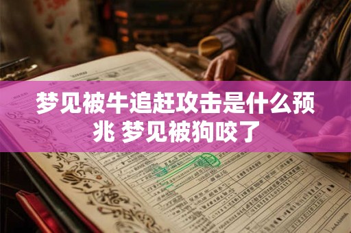 梦见被牛追赶攻击是什么预兆 梦见被狗咬了