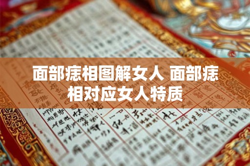 面部痣相图解女人 面部痣相对应女人特质