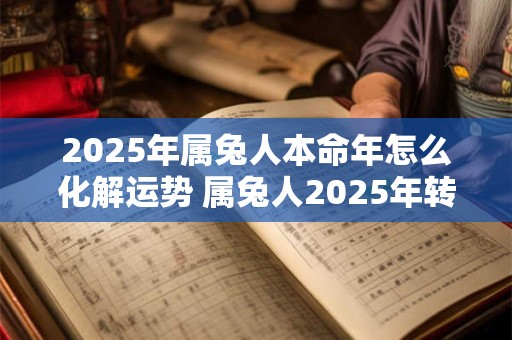 2026年属兔人本命年怎么化解运势 属兔人2026年转运方法