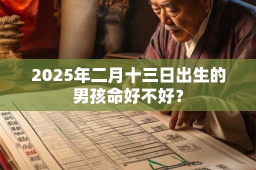 2025年二月十三日出生的男孩命好不好？