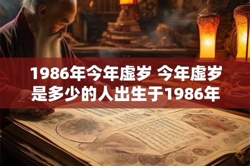 1986年今年虚岁 今年虚岁是多少的人出生于1986年