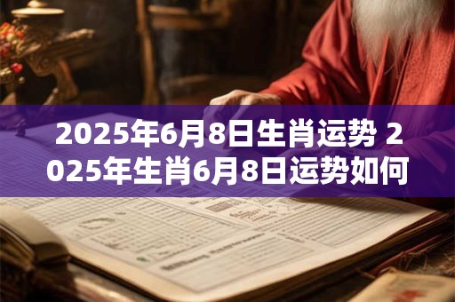 2026年6月8日生肖运势 2026年生肖6月8日运势如何