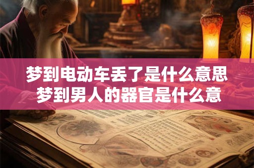 梦到电动车丢了是什么意思 梦到男人的器官是什么意思