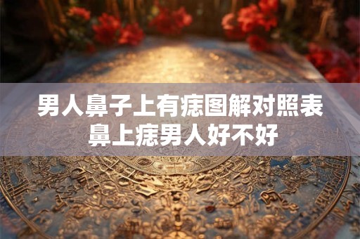 男人鼻子上有痣图解对照表 鼻上痣男人好不好