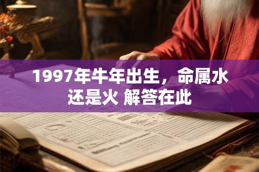 1997年牛年出生，命属水还是火 解答在此