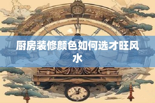 厨房装修颜色如何选才旺风水