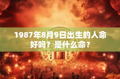 1987年8月9日出生的人命好吗？是什么命？