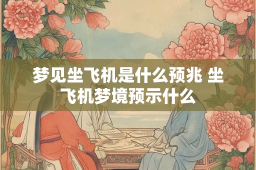 详细阅读:梦见坐飞机是什么预兆 坐飞机梦境预示什么 梦见坐飞机是什么预兆 坐飞机梦境预示什么