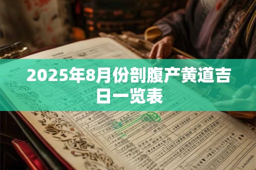 详细阅读:2025年8月份剖腹产黄道吉日一览表 2025年8月份剖腹产黄道吉日一览表