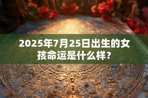 2025年7月25日出生的女孩命运是什么样？