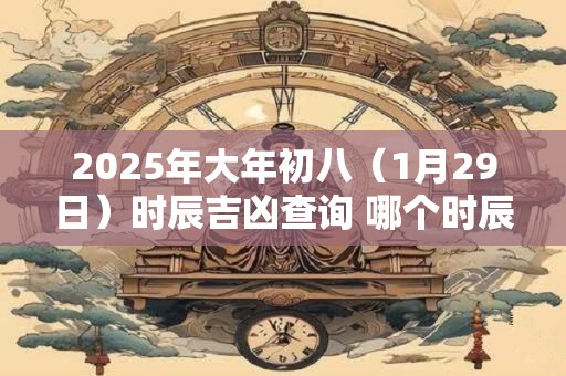 2025年大年初八（1月29日）时辰吉凶查询 哪个时辰最好