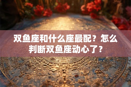 双鱼座和什么座最配？怎么判断双鱼座动心了？