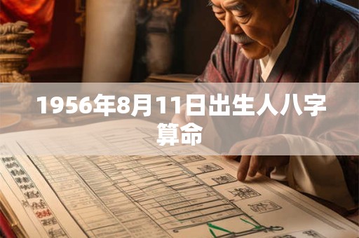 1956年8月11日出生人八字算命