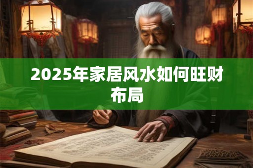 2025年家居风水如何旺财布局
