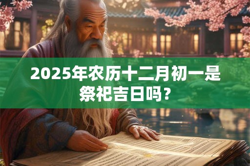 2025年农历十二月初一是祭祀吉日吗？
