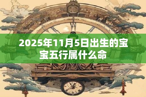 2025年11月5日出生的宝宝五行属什么命