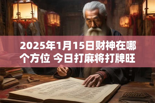2025年1月15日财神在哪个方位 今日打麻将打牌旺运方位