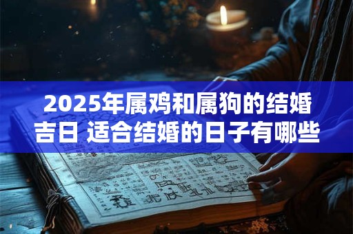 2025年属鸡和属狗的结婚吉日 适合结婚的日子有哪些