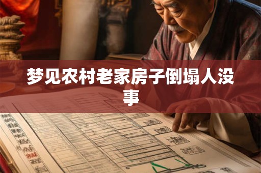 梦见农村老家房子倒塌人没事