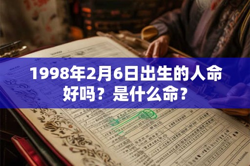 1998年2月6日出生的人命好吗？是什么命？
