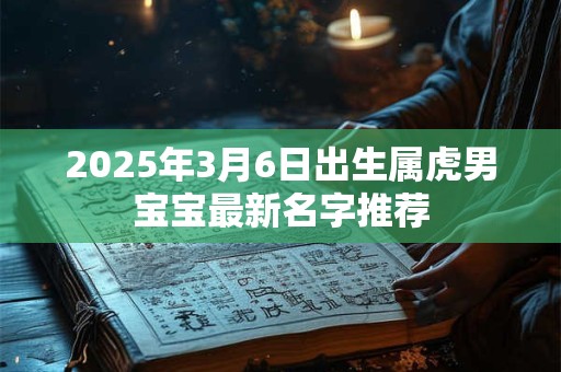 2025年3月6日出生属虎男宝宝最新名字推荐