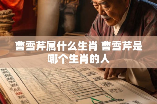 曹雪芹属什么生肖 曹雪芹是哪个生肖的人