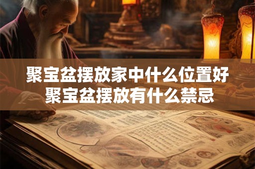 聚宝盆摆放家中什么位置好 聚宝盆摆放有什么禁忌