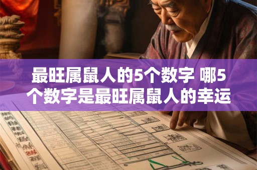 最旺属鼠人的5个数字 哪5个数字是最旺属鼠人的幸运数字