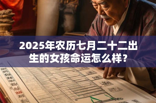 2025年农历七月二十二出生的女孩命运怎么样? 2025年农历七月二十二出生的女孩命运怎么样?