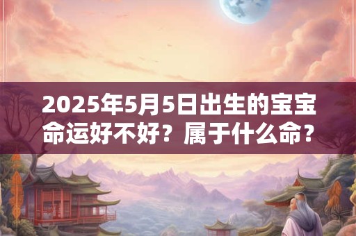 2025年5月5日出生的宝宝命运好不好？属于什么命？