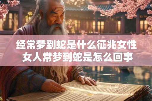 经常梦到蛇是什么征兆女性 女人常梦到蛇是怎么回事