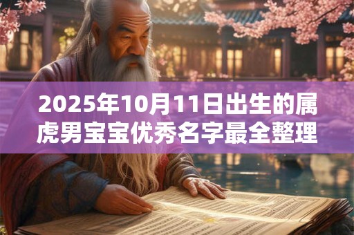 2026年10月11日出生的属虎男宝宝优秀名字最全整理