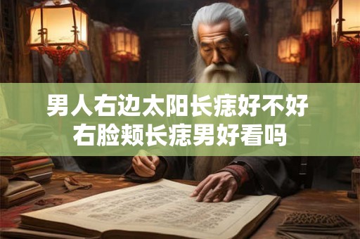 男人右边太阳长痣好不好 右脸颊长痣男好看吗