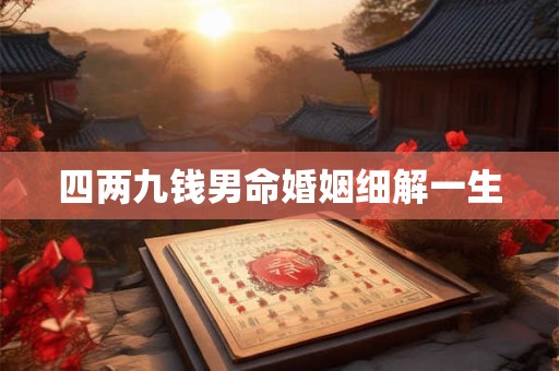 四两九钱男命婚姻细解一生