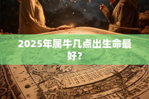 2025年属牛几点出生命最好？