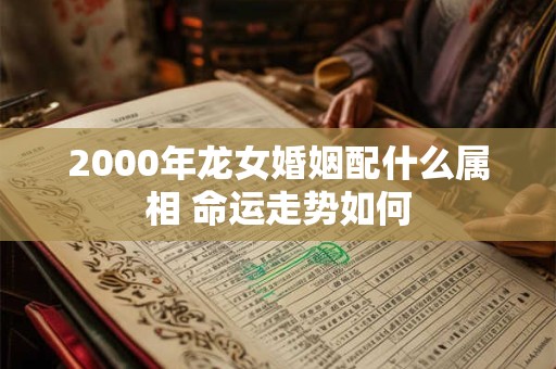 2000年龙女婚姻配什么属相 命运走势如何