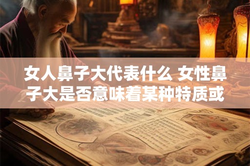 女人鼻子大代表什么 女性鼻子大是否意味着某种特质或遗传倾向