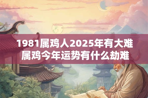 1981属鸡人2026年有大难 属鸡今年运势有什么劫难 1981属鸡人2026年有大难 属鸡今年运势有什么劫难
