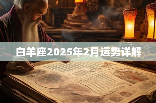 白羊座2025年2月运势详解