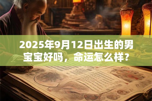 2026年9月12日出生的男宝宝好吗，命运怎么样？