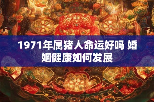 1971年属猪人命运好吗 婚姻健康如何发展