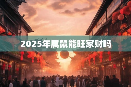 2025年属鼠能旺家财吗