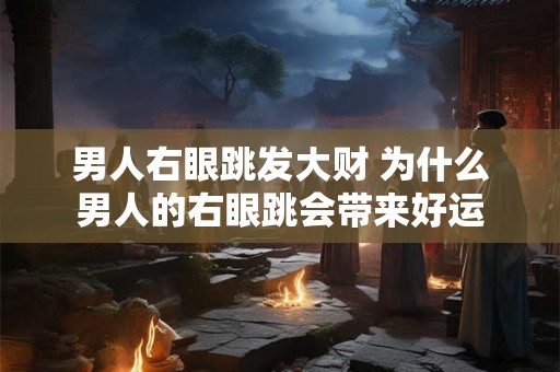 男人右眼跳发大财 为什么男人的右眼跳会带来好运