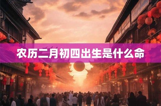 农历二月初四出生是什么命