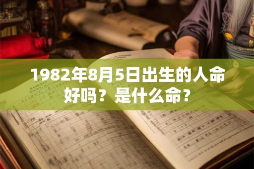 1982年8月5日出生的人命好吗？是什么命？