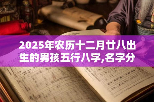 2025年农历十二月廿八出生的男孩五行八字,名字分享