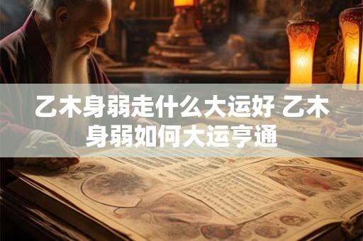 乙木身弱走什么大运好 乙木身弱如何大运亨通