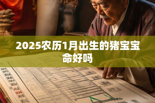 2025农历1月出生的猪宝宝命好吗 2025农历1月出生的猪宝宝命好吗