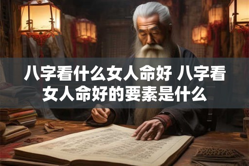 八字看什么女人命好 八字看女人命好的要素是什么