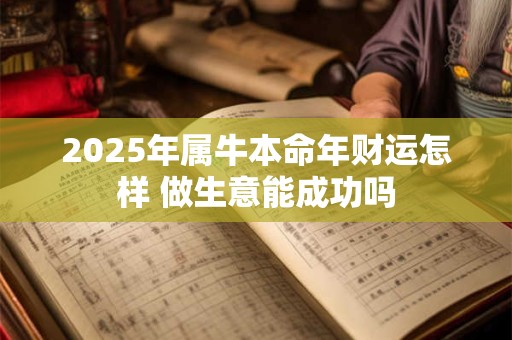 2025年属牛本命年财运怎样 做生意能成功吗